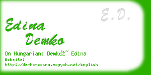 edina demko business card